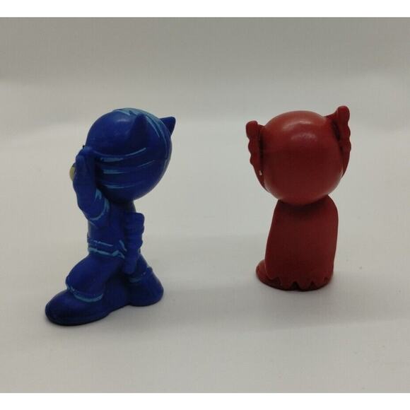 PJ Masks Catboy Blue - Owlette Red - Rubber Figure - Small 1.5" - Picture 2 of 2